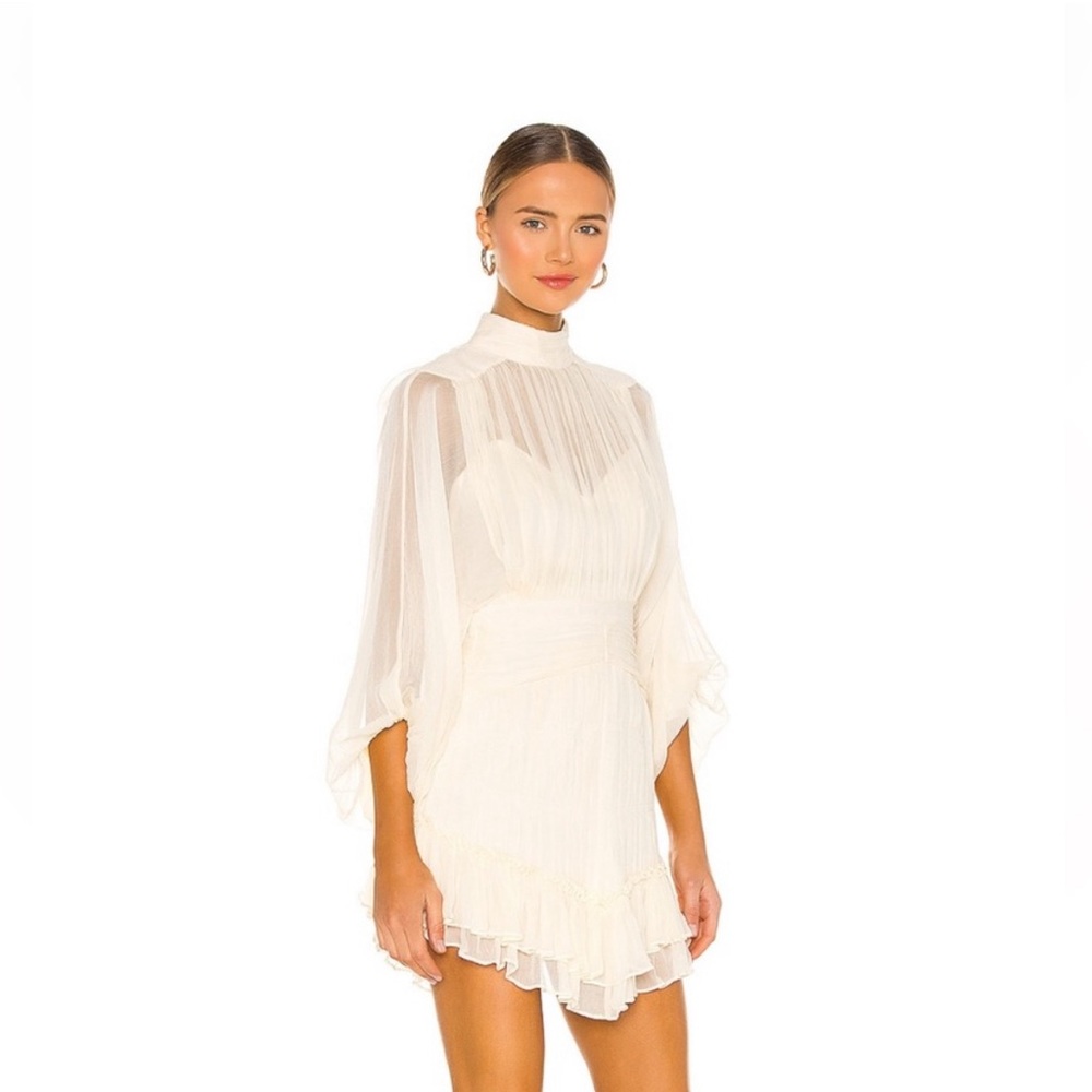 Shona Joy Victoria Long Sleeve Ruched Mini Dress